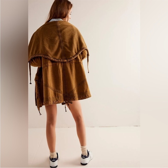 Free People Surplus Future Parka In Olive Night Size Small NWT - Picture 4 of 16